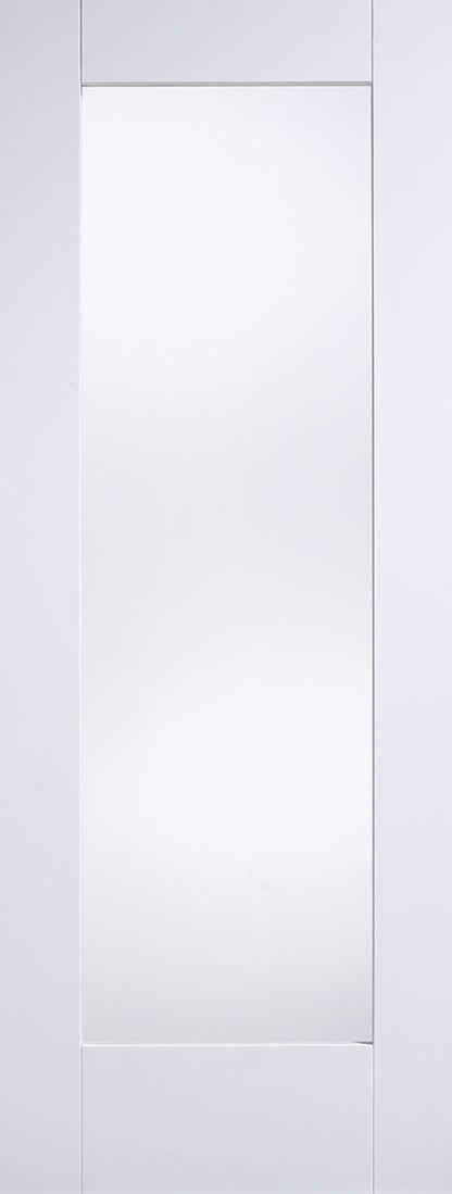 LPD White Primed Shaker Pattern 10 1L Glazed Internal Door