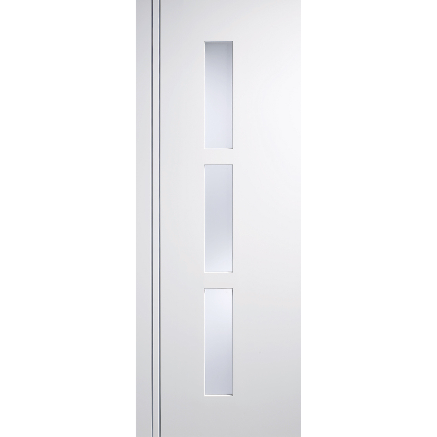 LPD White Primed Sierra Blanco Glazed 3L Internal Door