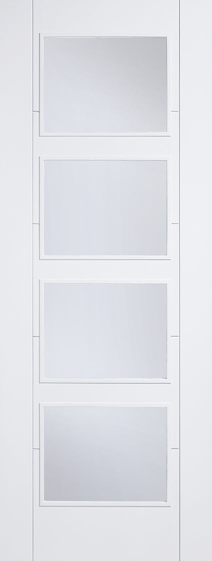 LPD White Primed Vancouver 4L Glazed Internal Door