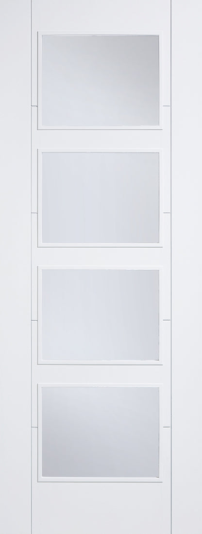 LPD White Primed Vancouver 4L Glazed Internal Door