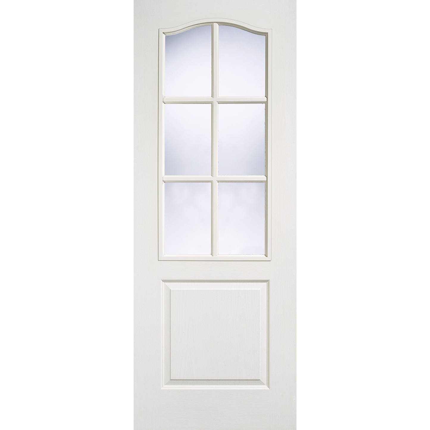 LPD White Moulded Classical 6L Glazed Internal Door
