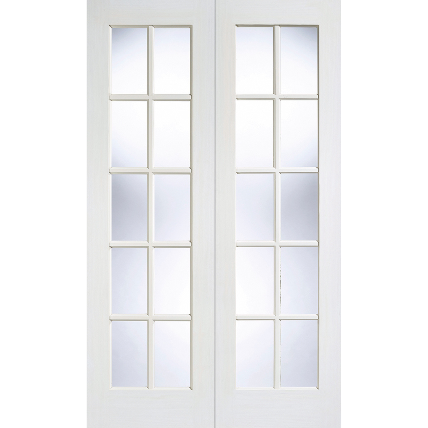 LPD White Primed GTPSA Glazed Internal Door Pair
