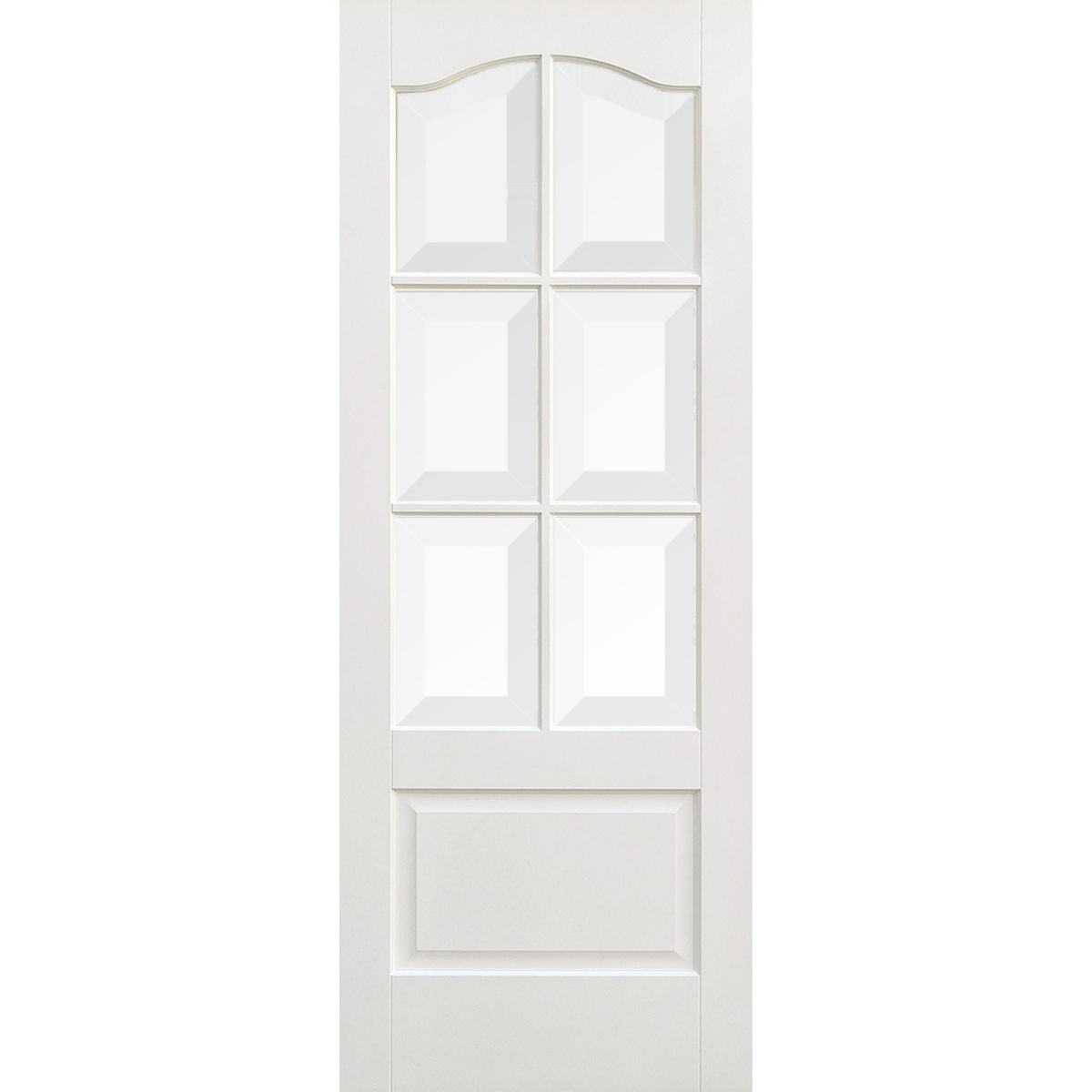 LPD White Primed Kent Glazed 6L Internal Door