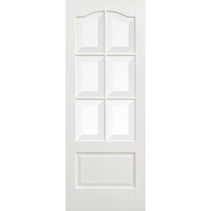 LPD White Primed Kent Glazed 6L Internal Door