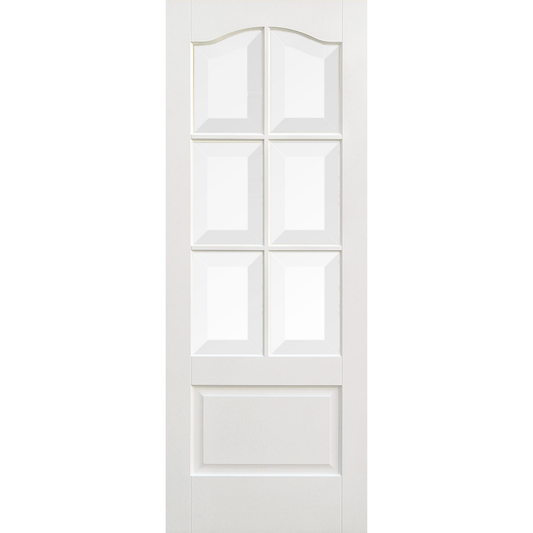 LPD White Primed Kent Glazed 6L Internal Door
