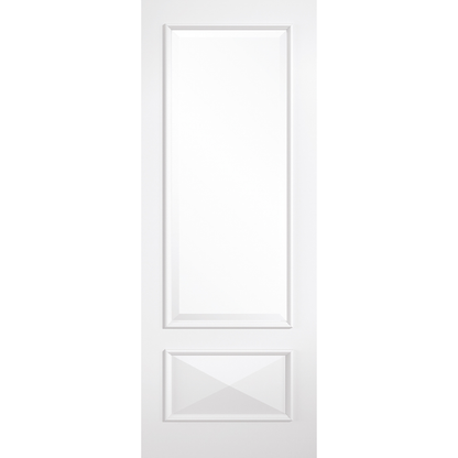 LPD White Primed Knightsbridge Glazed 1L Internal Door