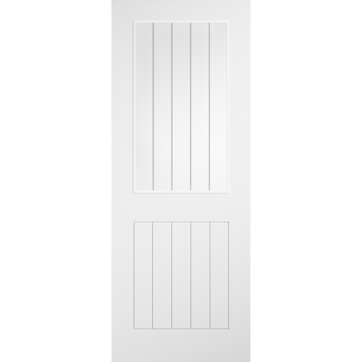 LPD Prefinished White Laminate Cottage Glazed Internal Door