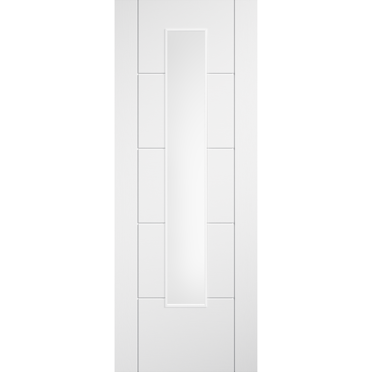 LPD White Laminate Ladder Glazed Internal Door