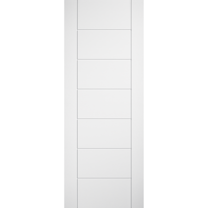LPD White Laminate Linear 7P Internal Door