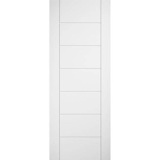 LPD White Laminate Linear 7P FD30 Internal Fire Door