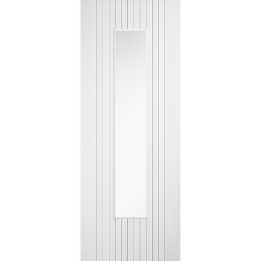LPD Prefinished White Laminate Sydney Glazed Internal Door