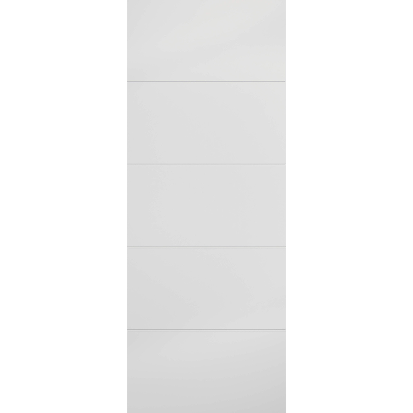 LPD White Primed Moulded Horizontal Four Line FD30 Internal Fire Door