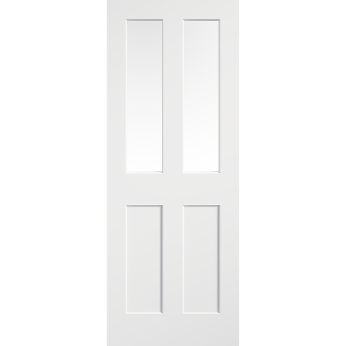 LPD White Moulded Smooth Ashford Glazed Internal Door