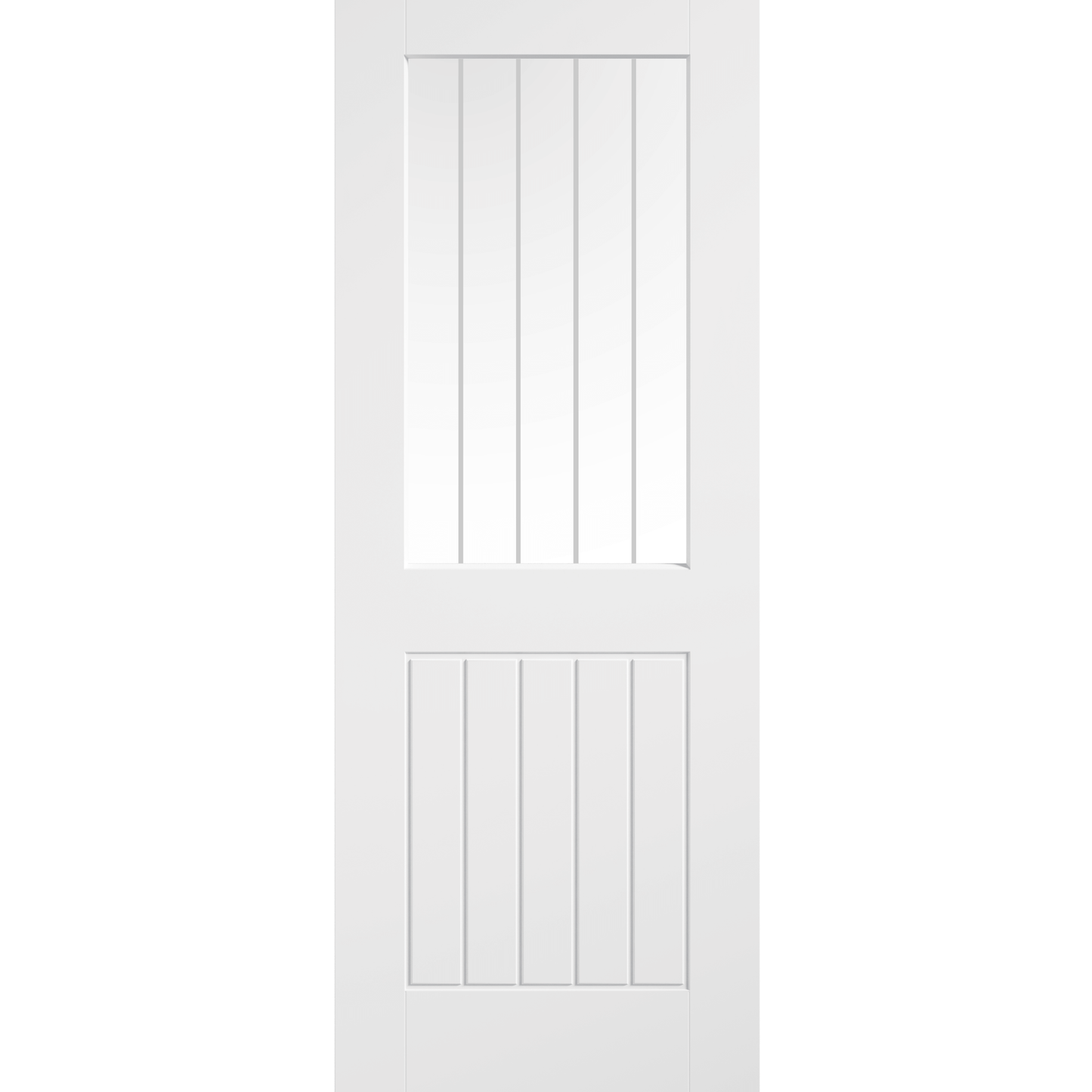 LPD White Moulded Smooth Cottage Glazed Internal Door