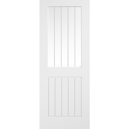 LPD White Moulded Smooth Cottage Glazed Internal Door