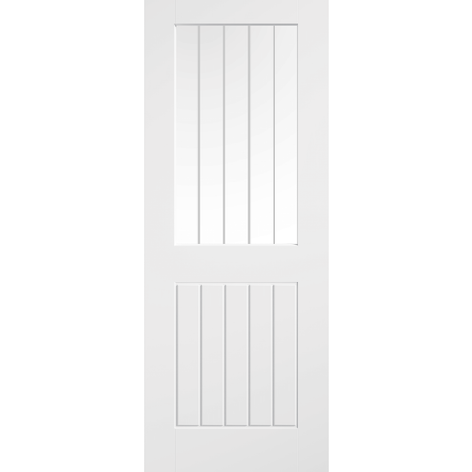 LPD White Moulded Smooth Cottage Glazed Internal Door