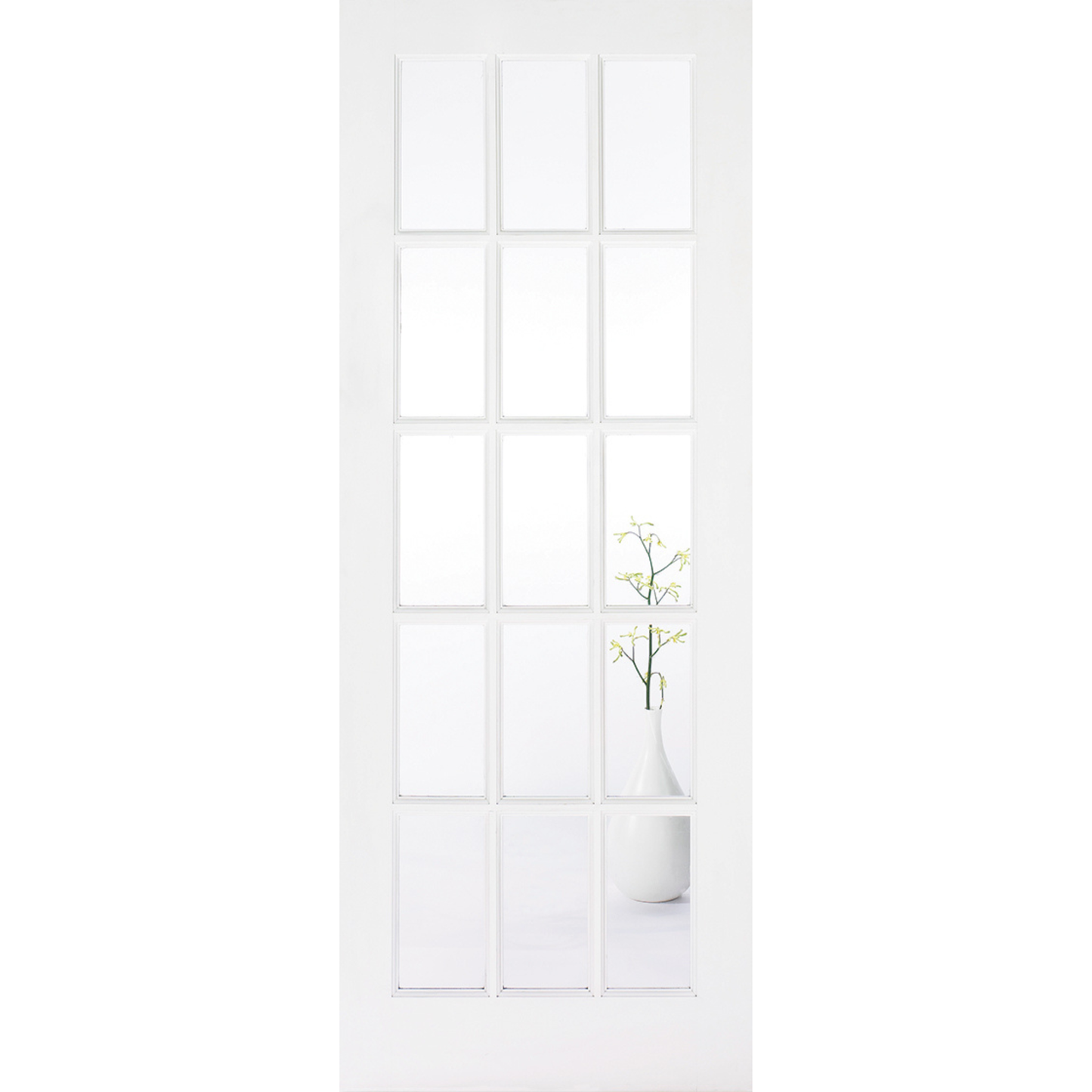 LPD White Primed SA Glazed 15L Internal Door
