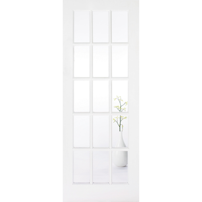 LPD White Primed SA Glazed 15L Internal Door