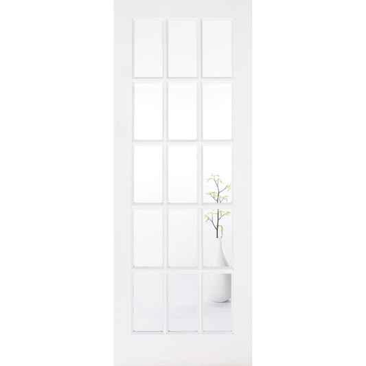 LPD White Primed SA Glazed 15L Internal Door