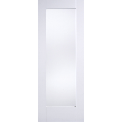 LPD White Primed Shaker Pattern 10 1L Glazed Internal Door
