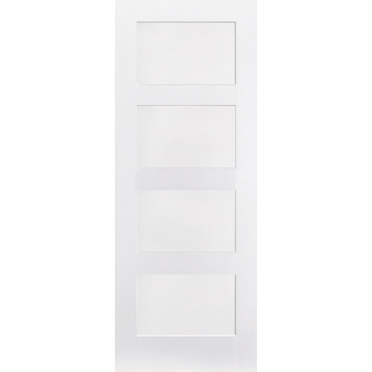LPD White Primed Shaker 4P FD30 Internal Fire Door