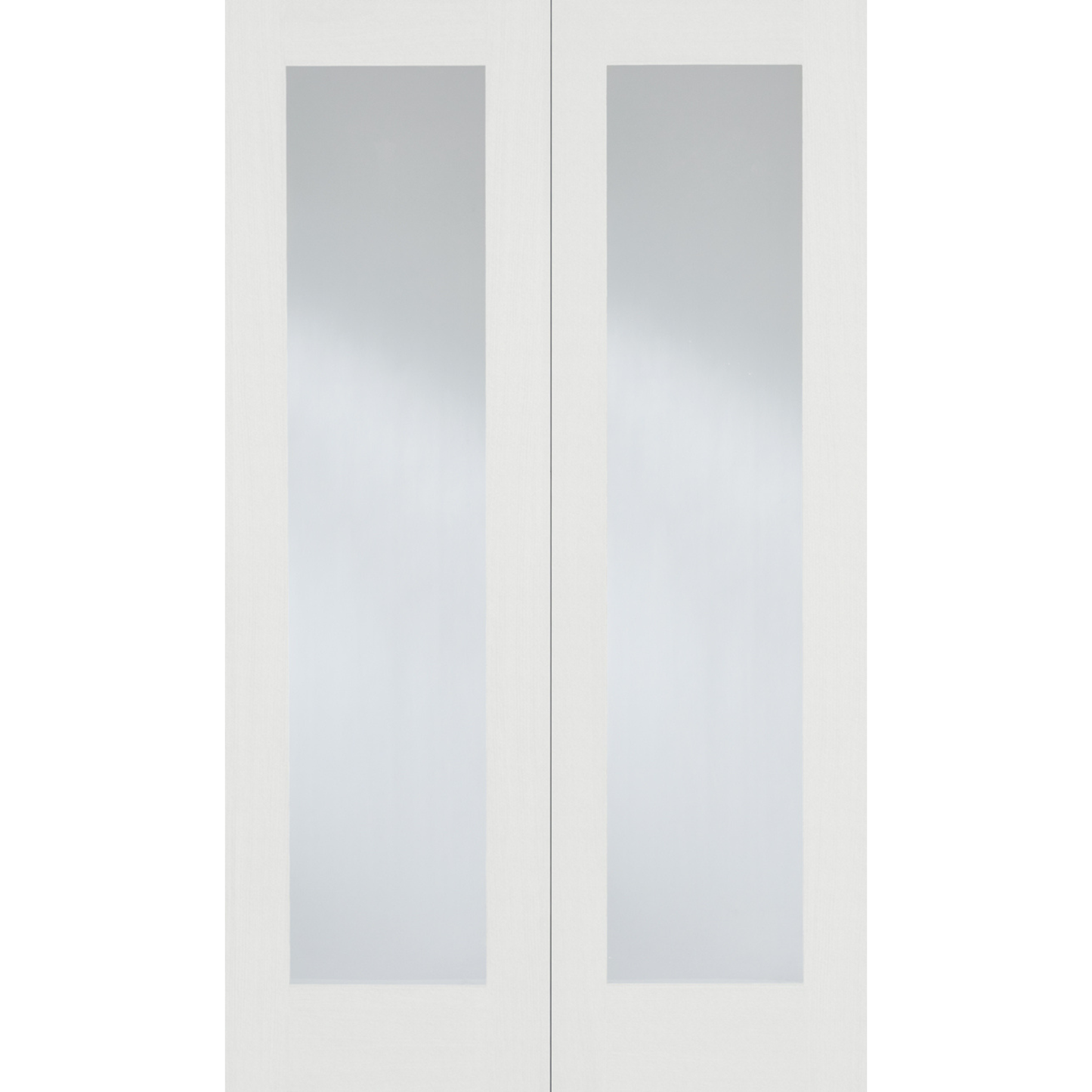 LPD White Primed Pattern 20 Glazed Internal Door Pair
