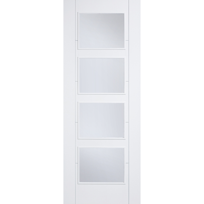 LPD White Primed Vancouver 4L Glazed Internal Door