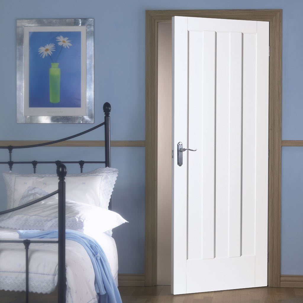 White Primed Aston Panel Pocket Door System