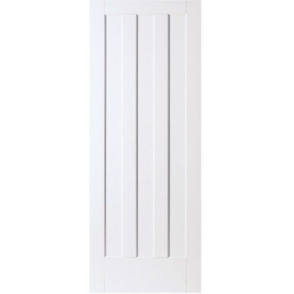 White Primed Aston Panel Internal Door Pair