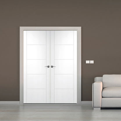 White Primed Florida Internal Door Pair