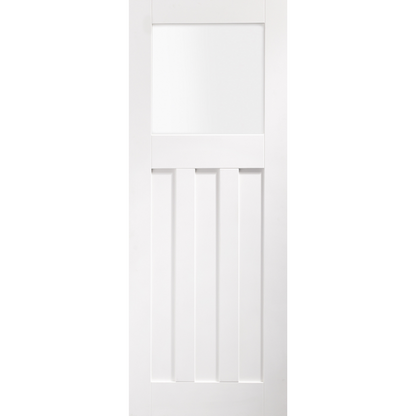 Internal White Primed DX Door with Obscure Glass