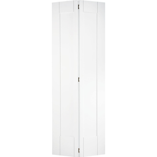 LPD White Primed Shaker 1P Bi-fold Internal Door