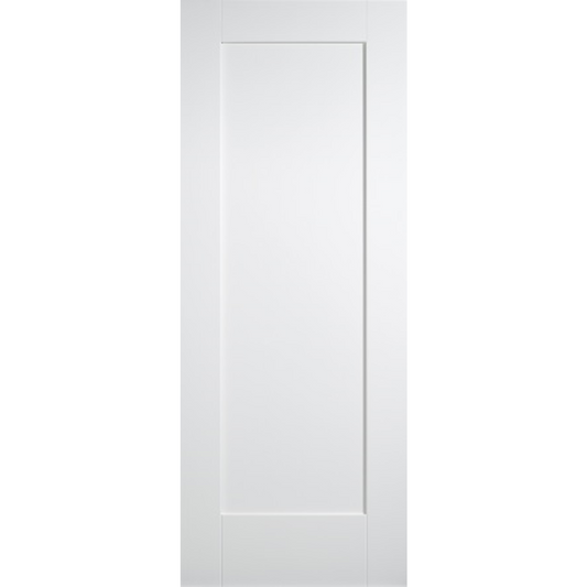 White Primed Shaker 1 Panel Pocket Door System