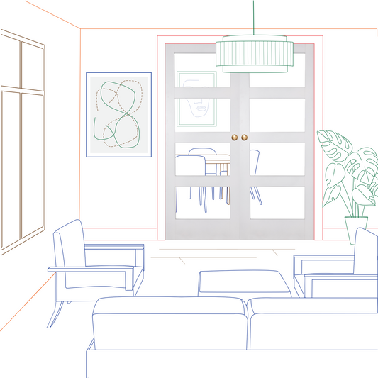 White Shaker 4 Light Clear Glass Rebated Internal Door Pair