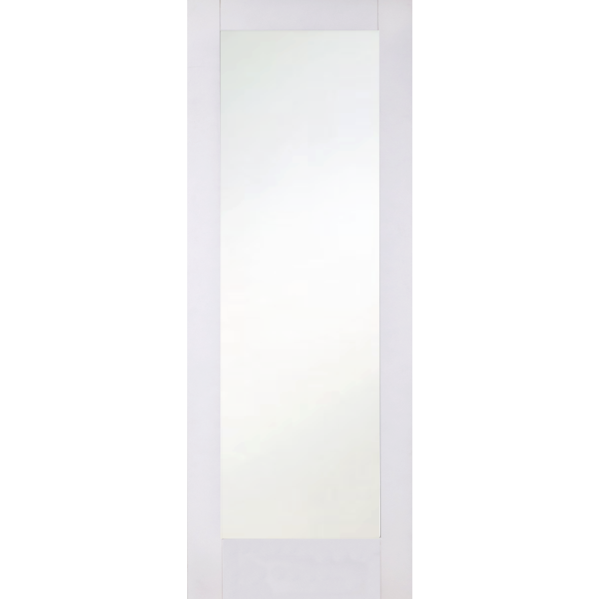 Primed Shaker 1 Light Frosted Glass Sliding Door System
