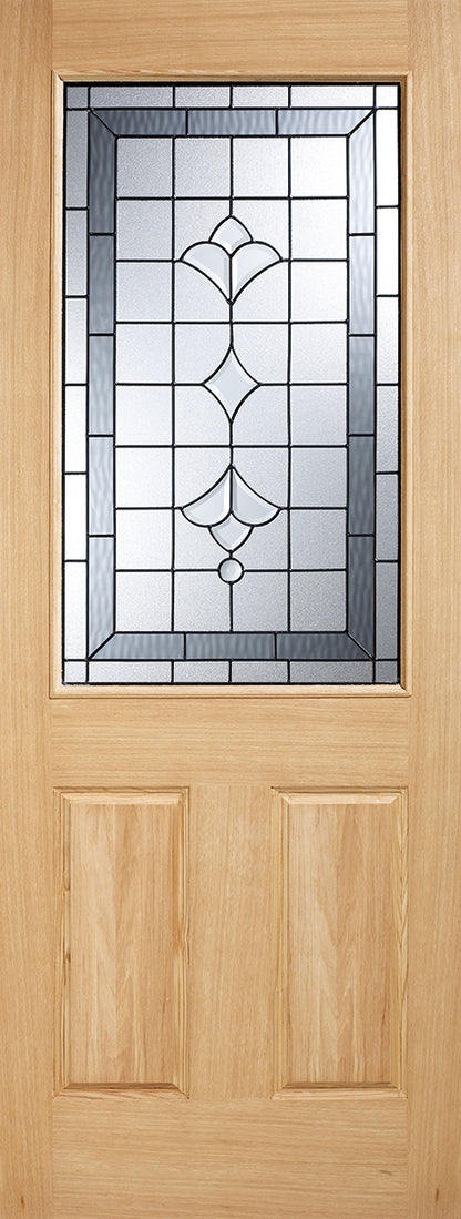 LPD Winchester Oak 1L Glazed External Door