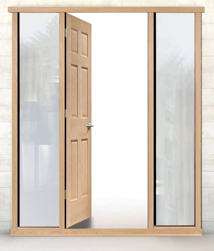 Green Tree Doors Vestibule Frame - Oak Look