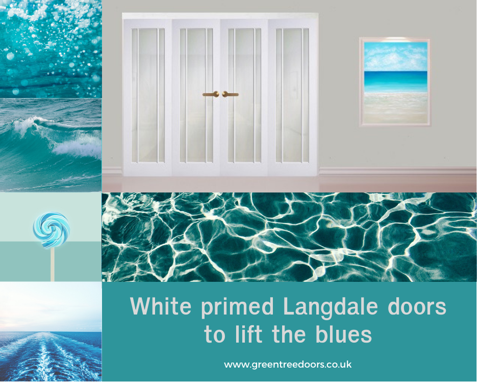 White Langdale Frosted Glass Moodboard