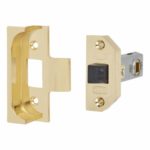 Rebated Latch Set Brass Image